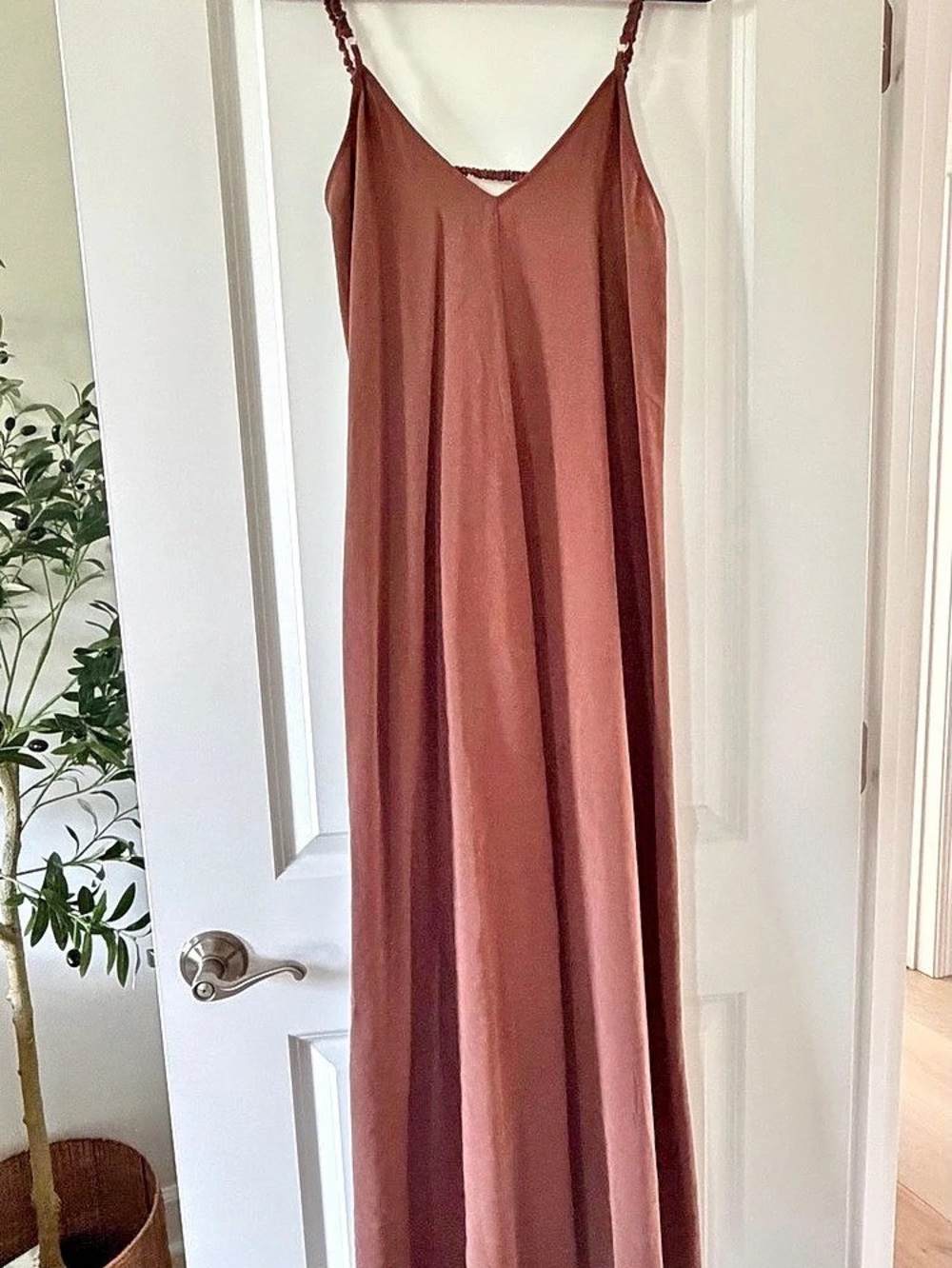 Zara Brown Maxi Dress Size XS Like New